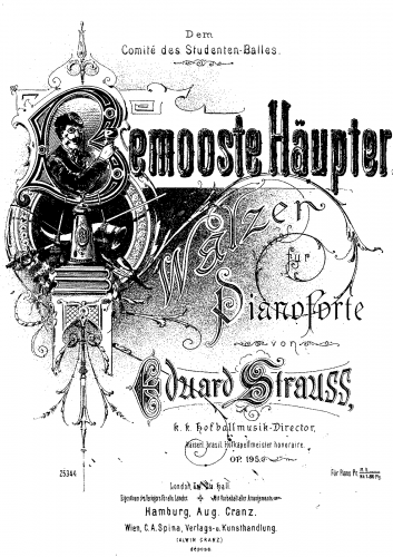 Strauss - Bemooste Häupter, Op. 195 - Score