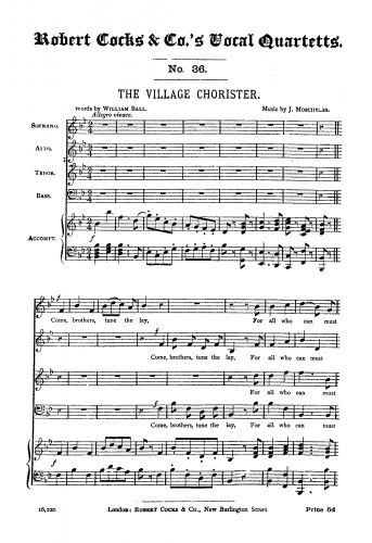 Moscheles - The Tyrolese Melodies - "The Village Chorister" (Der Dorf Cantor)