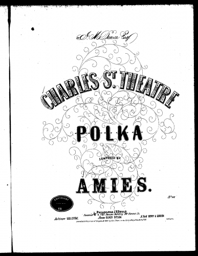 Amies - Charles St. Theatre Polka - Score