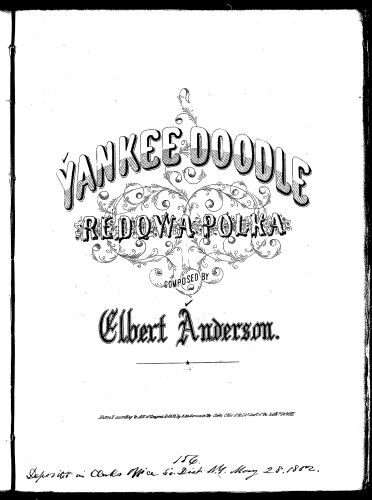 Anderson - Yankee Doodle Redowa-Polka - Score