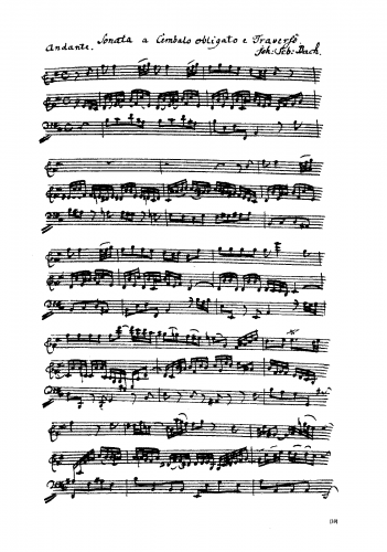 Bach - Flute Sonata - Scores and Parts - Score