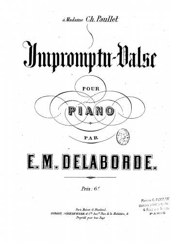 Delaborde - Impromptu-Valse - Score