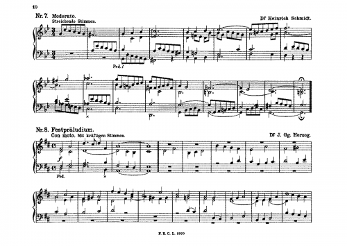 Herzog - Solemn prelude - Score