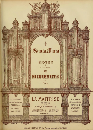 Niedermeyer - Sancta Maria - Score
