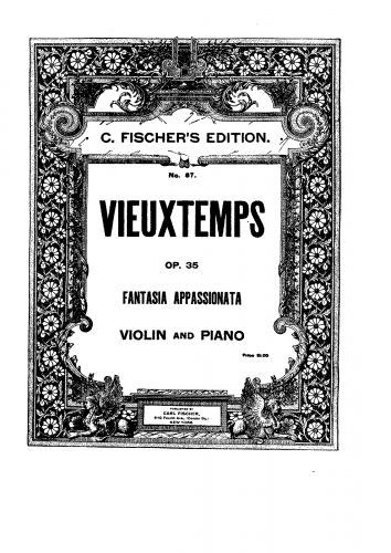 Vieuxtemps - Fantasia appassionata - For Violin and Piano