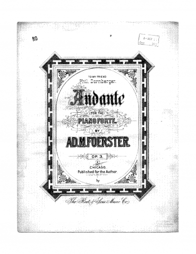Foerster - Andante - Piano Score - Score