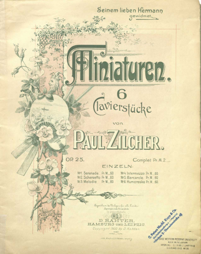 Zilcher - Miniaturen - Score
