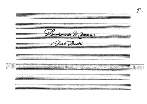 Anonymous - Divertimento for 2 Recorders - Score