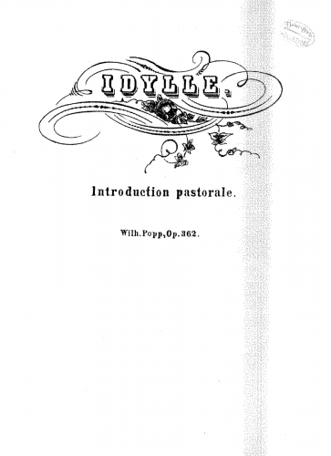 Popp - Idylle - Scores and Parts