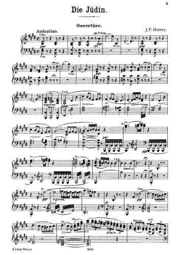 Halévy - La Juive - Overture For Piano solo (Kogel) - Score