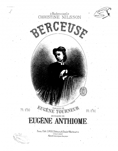 Anthiome - Berceuse - Score