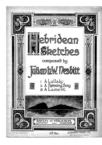 Nesbitt - Hebridean Sketches - Score