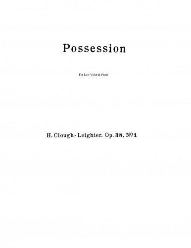 Clough-Leighter - Possession - Score