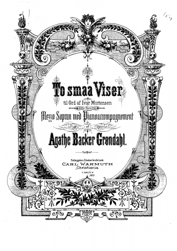 Backer-Grøndahl - To Smaa Viser - Score
