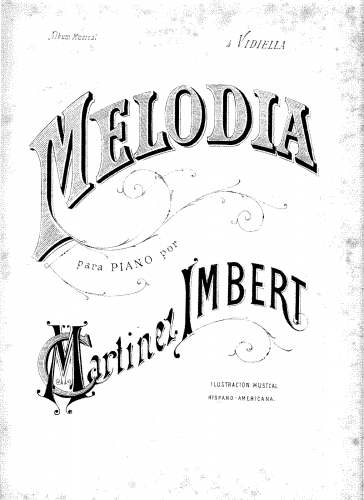 Martinez Imbert - Melodia - Score