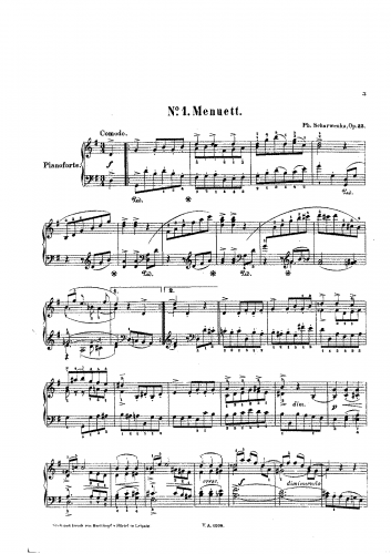 Scharwenka - In Bunter Reihe, Op. 32 - Score