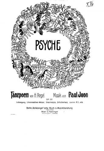 Juon - Psyche, Op. 32 - Suite of 3 Pieces For Piano solo (Composer) - Score
