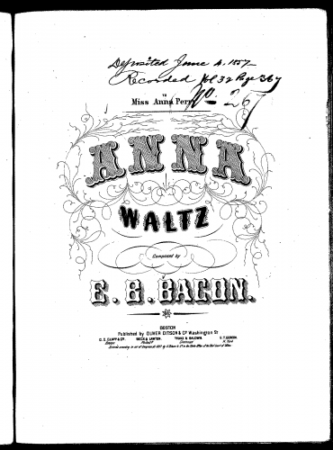 Bacon - The Anna Waltz - Score