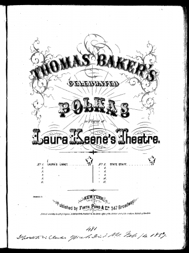 Baker - Laura's Linnet Polka - Score