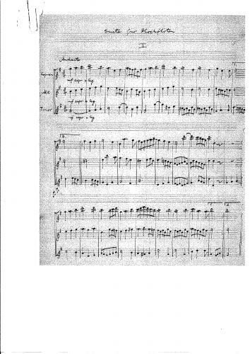 Hermann - Suite for Recorders - Score
