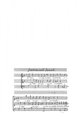Legrenzi - Sentimenti devoti espressi con la musica di due, e tre voci [...] libro secondo, Op. 6 - Score