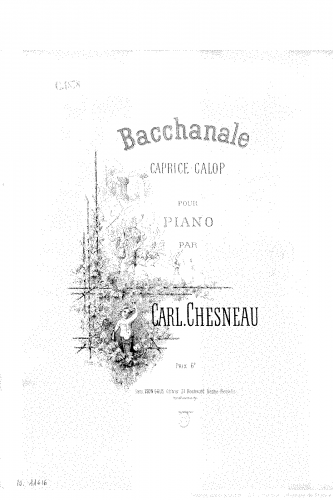 Chesneau - Bacchanale - Score