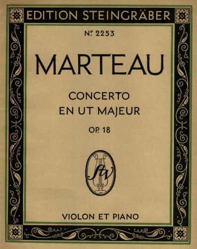 Marteau - Violin Concerto - For Violin and Piano