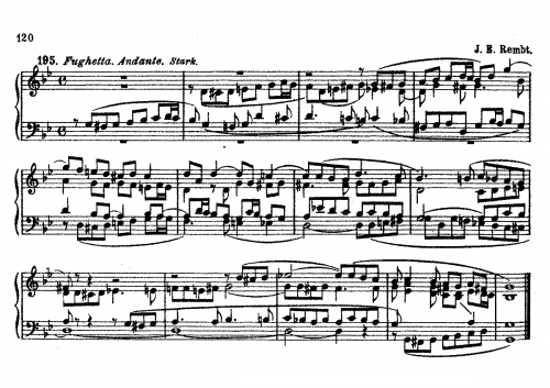 Rembt - Fughetta in G minor - Score
