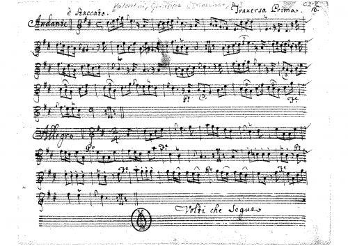 Valentini - Trio Sonata in D major