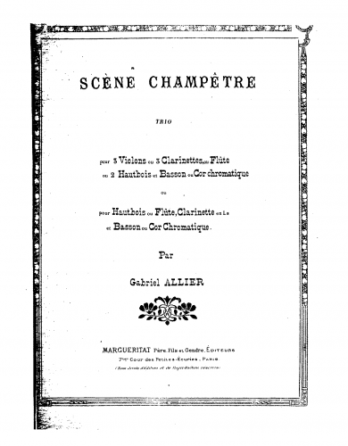 Allier - Scène champêtre - Score
