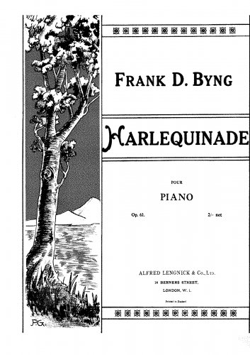 Byng - Harlequinade - Score