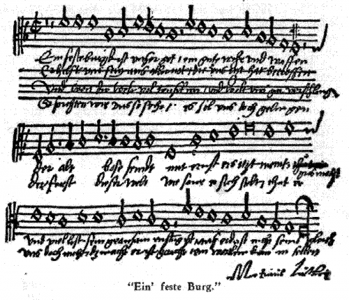 Luther - Ein feste Burg ist unser Gott ; Deus noster refugium et virtus - Score