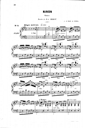 Faure - Ninon - Score