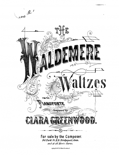 Greenwood - The Waldemere Waltzes - Score