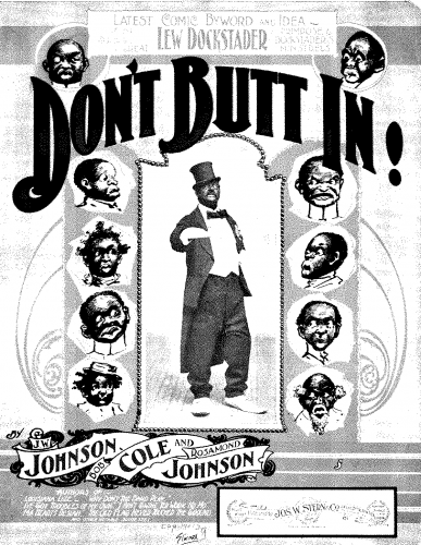 Johnson - Don't Butt In - Score