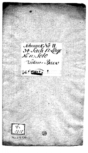 Anonymous - Violin Sonata in D minor - Score