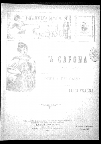 Fragna - 'A cafona - Score