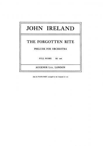 Ireland - The Forgotten Rite - Score