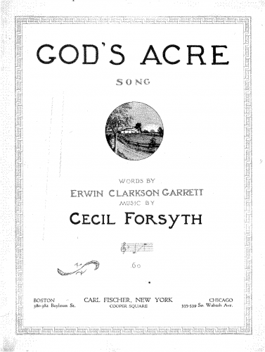 Forsyth - God's Acre - Score