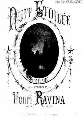 Ravina - Nuit étoilée - Piano Score - Score