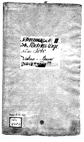 Bach - Violin Sonata - Score