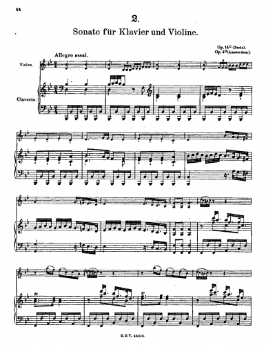 Schobert - 6 Sonatas for Harpsichord - Scores and Parts - 2. Sonata in B♭ major