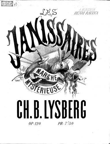 Bovy-Lysberg - Les janissaires - Score