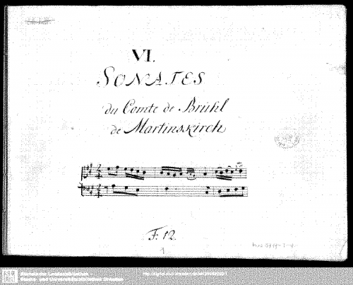 Brühl - 6 Harpsichord Sonatas - Score
