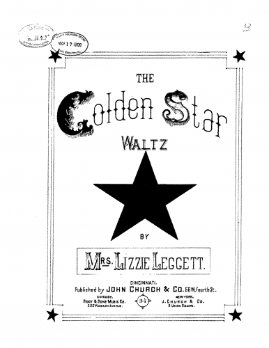 Leggett - Golden Star - Piano Score - Score