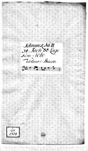 Höckh - Violin Sonata in G major, L3.84 - Score