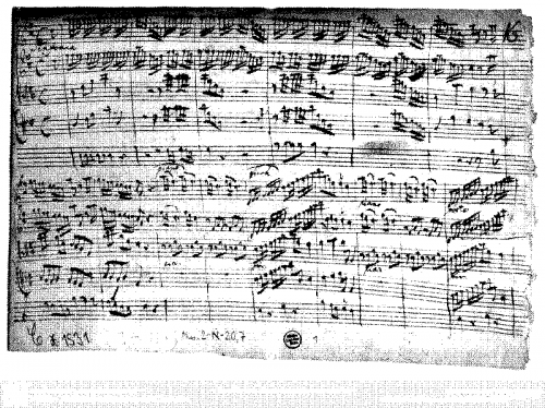 Anonymous - Sinfonia in D major - Scores and Parts - Score