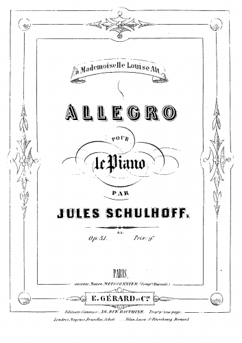 Schulhoff - Allegro - Score