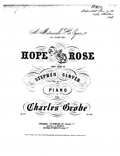 Grobe - Brilliant Variations on Hope and the Rose - Score
