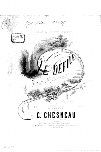 Chesneau - Le défilé, op.16 - Score